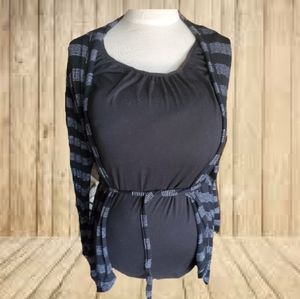 Black maternity shirt